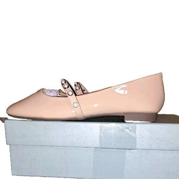 C. Paravano Beige Mary Jane Square Toe Comfort Flat Shoe 36 EU 5.5 US - Picture 2 of 8
